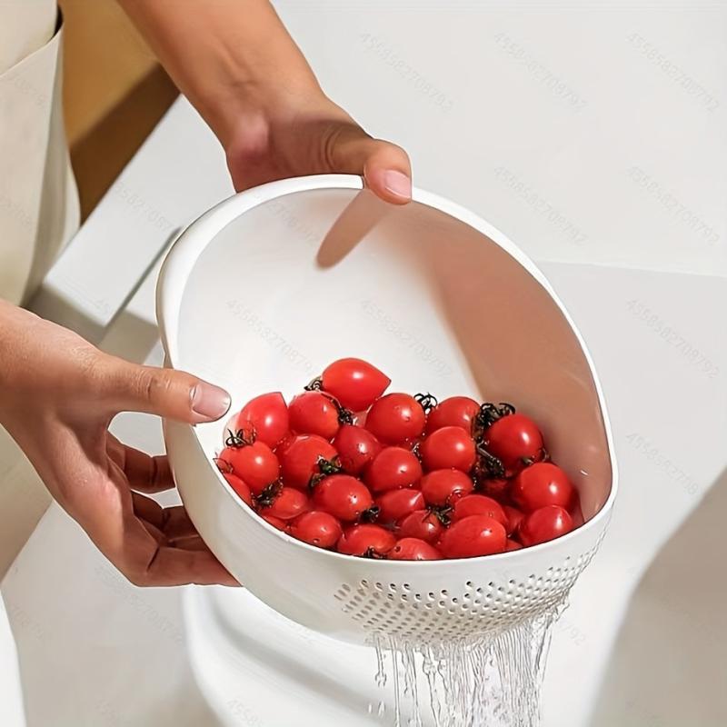 Rice Washing Drain Basket Rice Washing Filter Basket Plastic Rice Colander