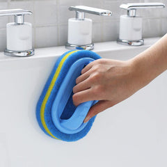 Kitchen Cleaning Sponge With Handle - Multi-Functional Cleaning Tool