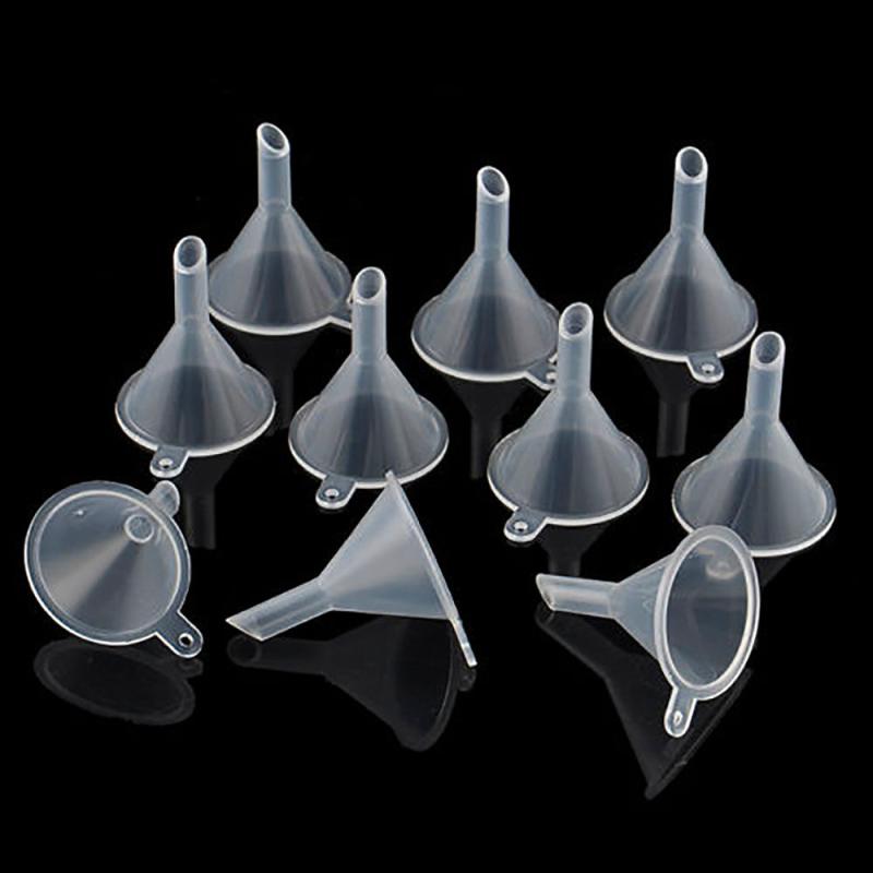10pcs Mini Funnel Multifunctional Funnel for Bottle Filling Perfumes Chemicals
