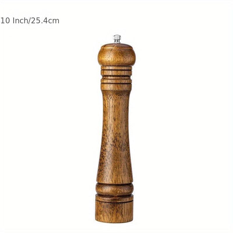 Adjustable Wooden Pepper Grinder and Salt Mill Kitchen Gadget