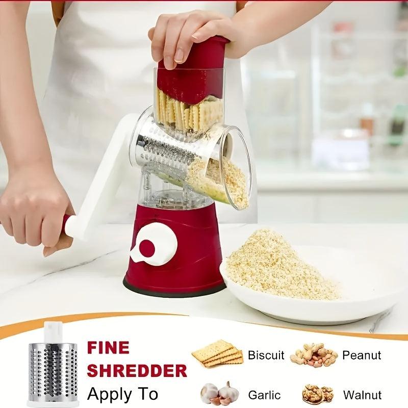Multifunctional Rotary Vegetable Slicer And Grater Set
