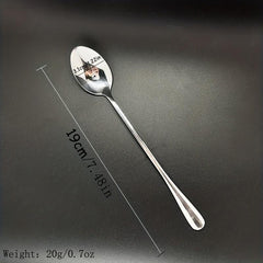 1pc Dessert Spoon Stainless Steel Nana's Coffee Milk Spoon