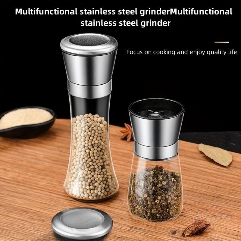 304 Stainless Steel Pepper Mill Grinder Manual Seasoning Bottle