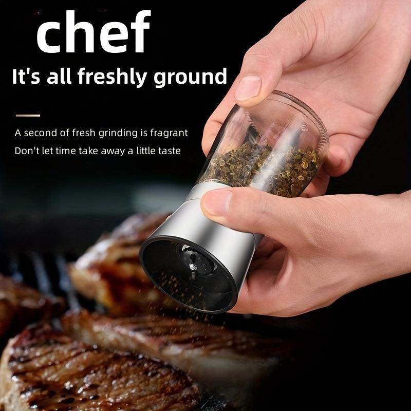 304 Stainless Steel Pepper Mill Grinder Manual Seasoning Bottle
