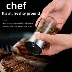 304 Stainless Steel Pepper Mill Grinder Manual Seasoning Bottle