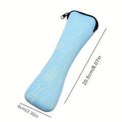 2pcs Portable Cutlery Storage Bag Kitchen Organizer for Outdoor Travel