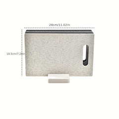 4pcs BPA Cutting Board Set w/ Base Prevent Cross Contamination Dishwasher Safe