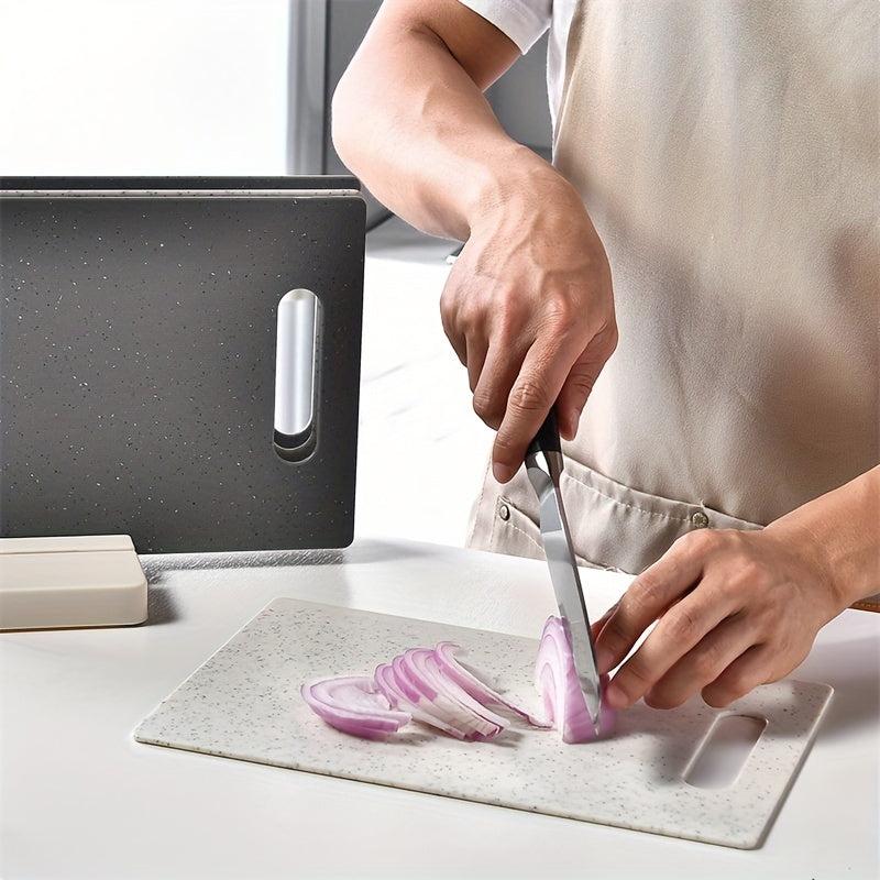 4pcs BPA Cutting Board Set w/ Base Prevent Cross Contamination Dishwasher Safe