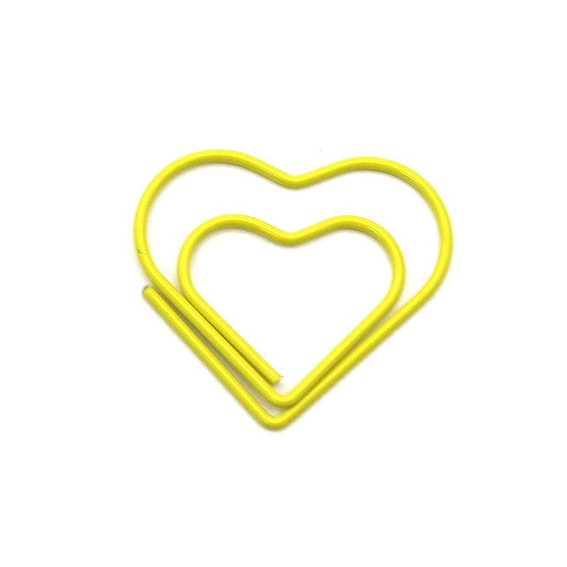 Colorful Love Paper Clip Bookmark Girl Heart Paper Clip