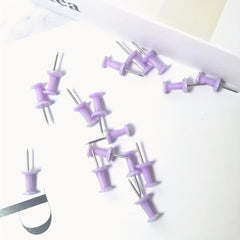 100 Purple Push Pins Bulletin Board Thumb Tacks for Wall