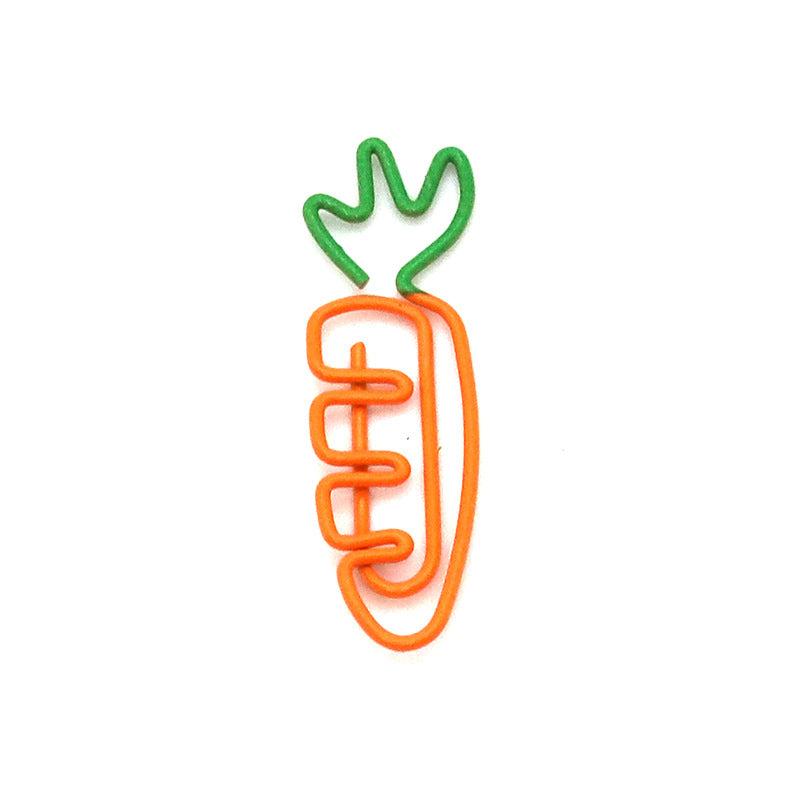 6pcs Carrot Clip Paper Clip Fruit Bookmark Notebook Clip