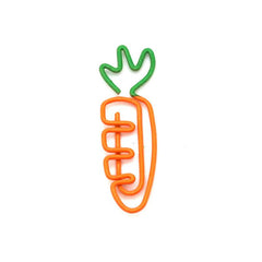 6pcs Carrot Clip Paper Clip Fruit Bookmark Notebook Clip