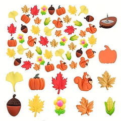 40pcs Autumn Push Pins Decoration for Cork Board Fall Decorative Thumb Tacks