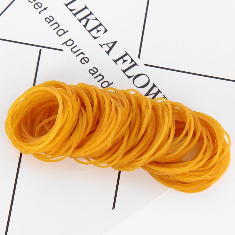 500pcs Yellow Rubber Bands 1.26in, 3in Diameter