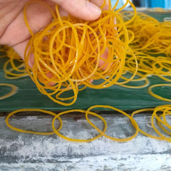 500pcs Yellow Rubber Bands 1.26in, 3in Diameter