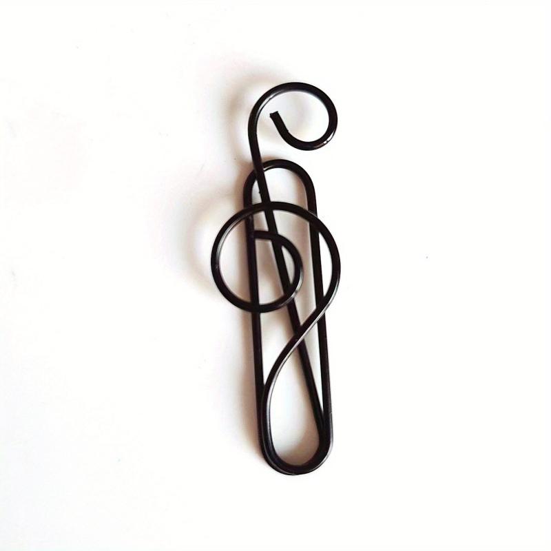 10pcs Musical Note Shape Paper Clips For Music Enthusiast Teacher
