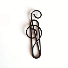 10pcs Musical Note Shape Paper Clips For Music Enthusiast Teacher