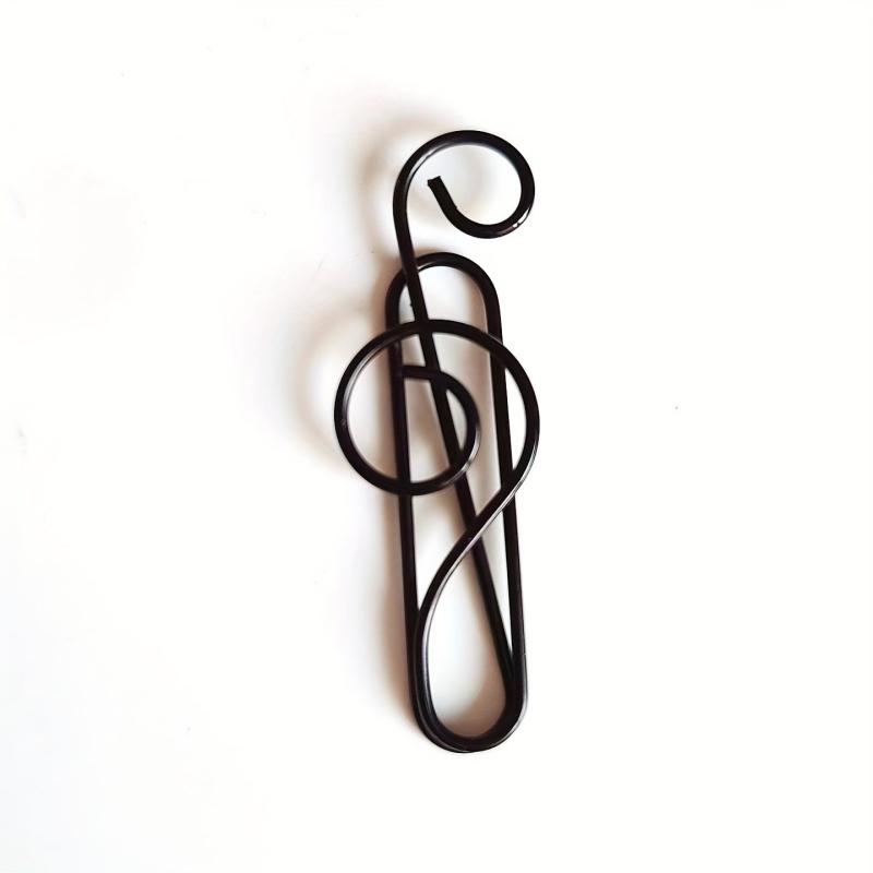10pcs Musical Note Shape Paper Clips For Music Enthusiast Teacher