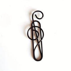 10pcs Musical Note Shape Paper Clips For Music Enthusiast Teacher