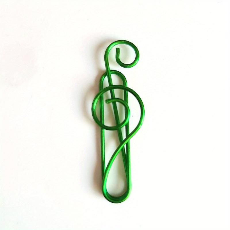 10pcs Musical Note Shape Paper Clips For Music Enthusiast Teacher