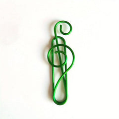 10pcs Musical Note Shape Paper Clips For Music Enthusiast Teacher