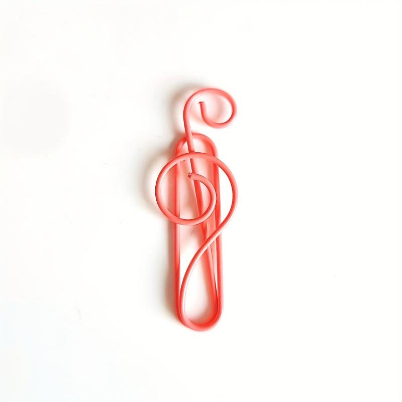 10pcs Musical Note Shape Paper Clips For Music Enthusiast Teacher