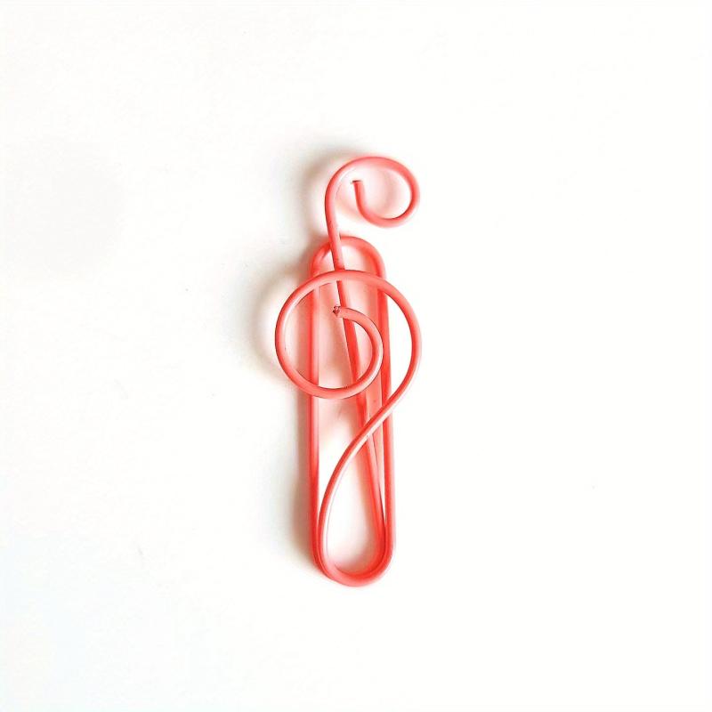 10pcs Musical Note Shape Paper Clips For Music Enthusiast Teacher