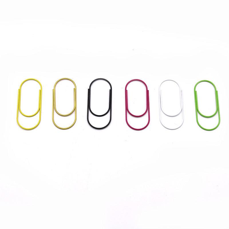 20pc Cartoon Paper Clips Colorful Metal Bookmark Office Supply