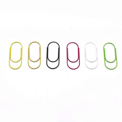 20pc Cartoon Paper Clips Colorful Metal Bookmark Office Supply