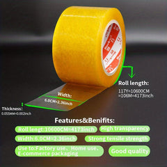 Thick Transparent Tape for Large Roll Packaging - Strong Sealing Tape
