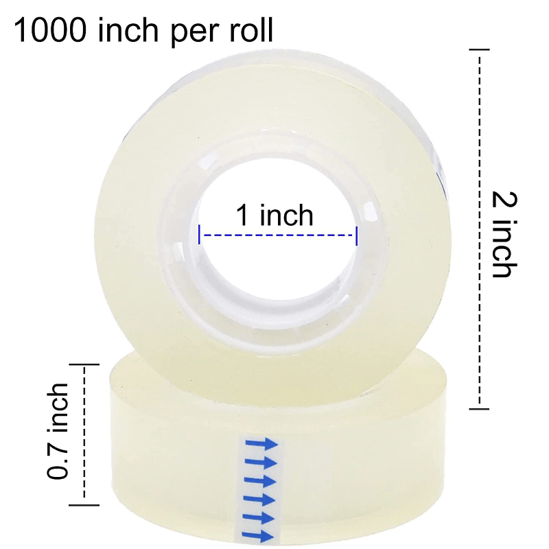 Transparent Gloss Tape 2540 0 Cm with Replacement Pack