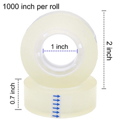 Transparent Gloss Tape 2540 0 Cm with Replacement Pack