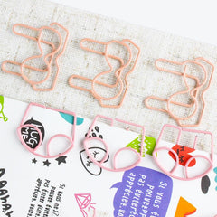 12pcs Underwear Paper Clips Mini Bookmarks Office Supplies