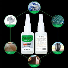2pcs CA Plastic Glue Clear Instant Glue for Wood Glass