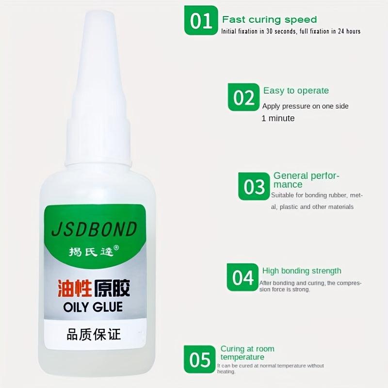 2pcs CA Plastic Glue Clear Instant Glue for Wood Glass