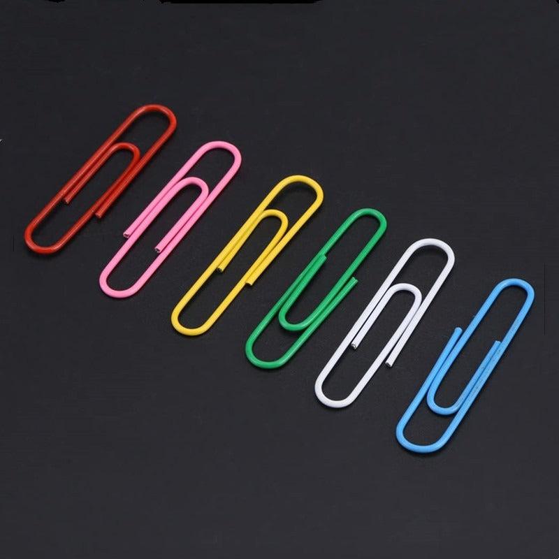 250PCS Large Paper Clip Set Variety of Coated Reusable Clips