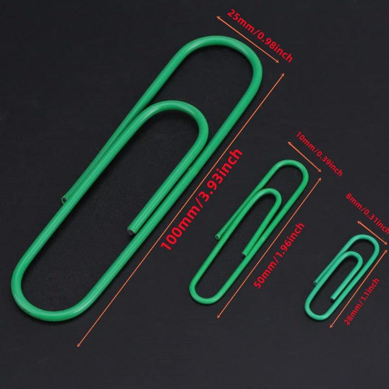 250PCS Large Paper Clip Set Variety of Coated Reusable Clips