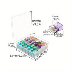 25pcs Large Acrylic Metal Slide Clips Set 15mm 20mm & 25mm