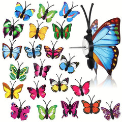 40pcs Butterfly Push Pins Decorative Big Head Pins For Wall Hanging