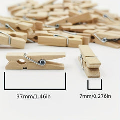 100pcs Jute Thread Small Clothing Pins For Crafts