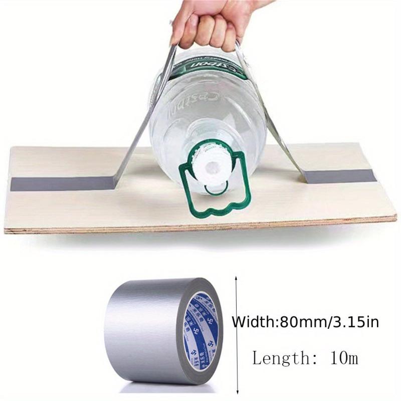Adhesive Fabric Duct Tape 10 Meter Waterproof Silver Gray Tape