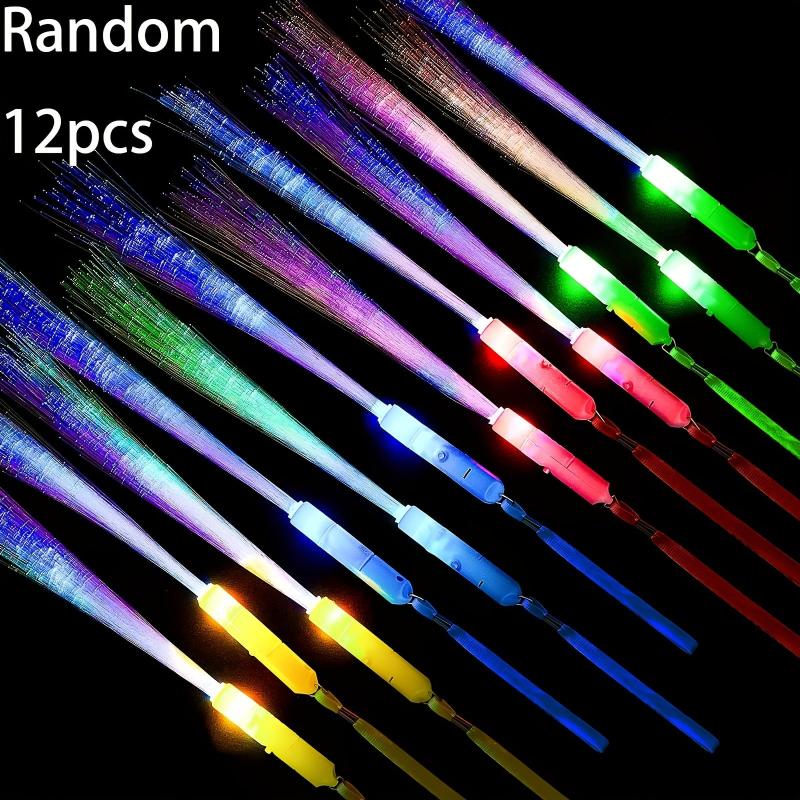 12pcs Fiber Optic Glow Stick LED Bar Party Wedding Props