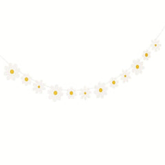 Birthday Party Decorations Daisies Pull Flowers Chrysanthemum Flag Banner