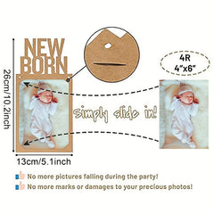 1st Birthday Photo Banner with Frame - Shower Party Decor