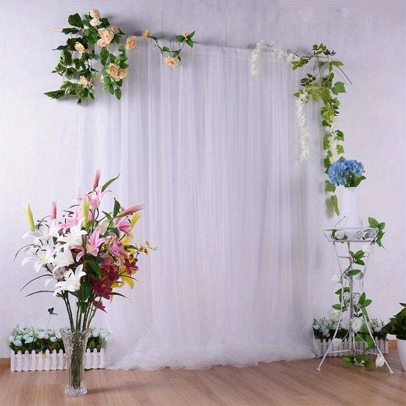 Tulle Backdrop Curtain for Weddings and Parties