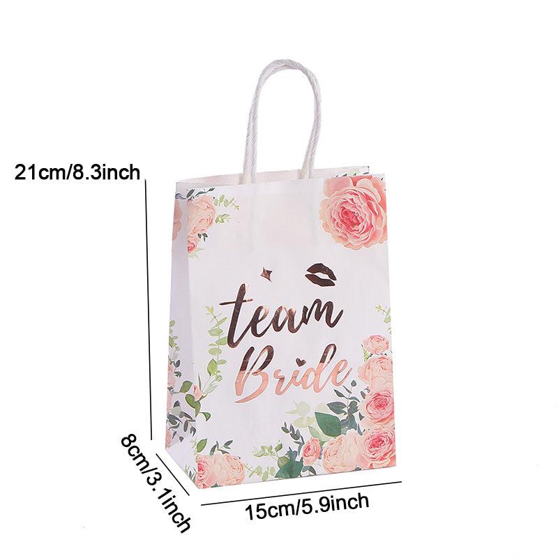 6pcs Wedding Decoration Goodies Bag Gift Bag Bachelor Party Bridal Tribe