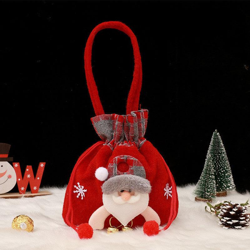 Christmas Cartoon Tote Bag, Festive Shoulder Bag for Gifts