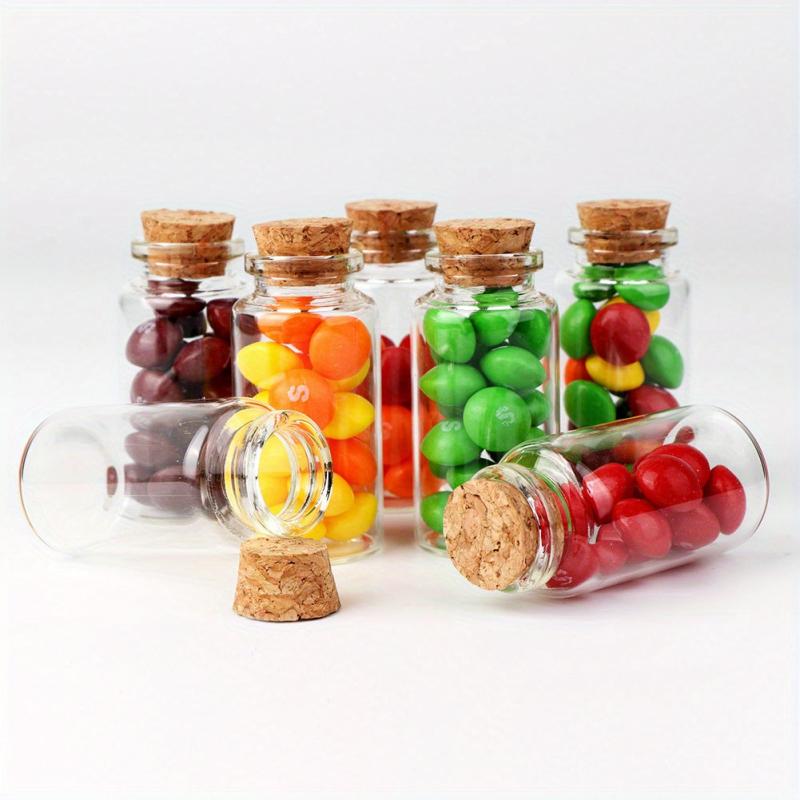 48pcs Glass Bottles with Cork for Wedding and Party Favors