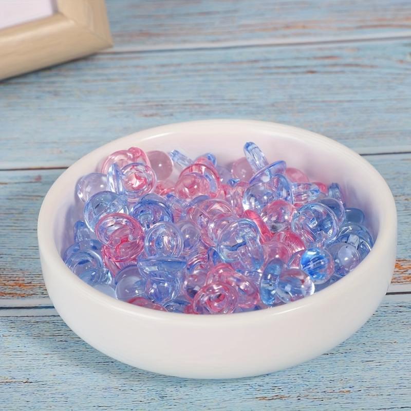 50pcs Mini Pink Baby Pacifiers for Parties Baby Shower