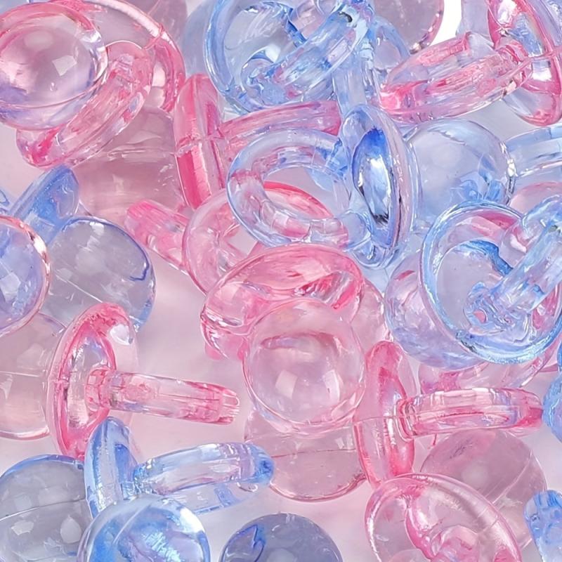 50pcs Mini Pink Baby Pacifiers for Parties Baby Shower